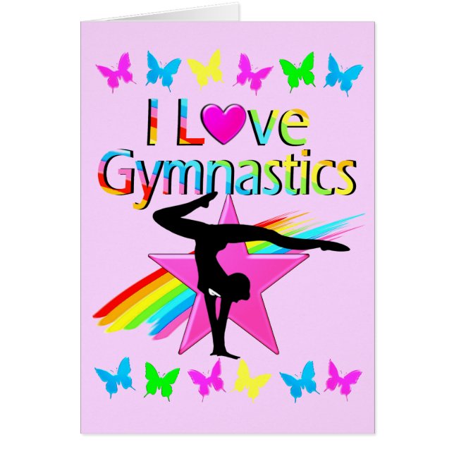 IK HOOR VAN GYMNASTICS RAINBOW GYMNAST GIRL DESIGN (Voorkant)