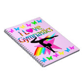 IK HOOR VAN GYMNASTICS RAINBOW GYMNAST GIRL DESIGN NOTITIEBOEK (Rechterzijde)