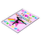 IK HOOR VAN GYMNASTICS RAINBOW GYMNAST GIRL DESIGN NOTITIEBOEK (Linkerzijde)
