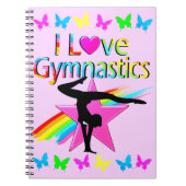 IK HOOR VAN GYMNASTICS RAINBOW GYMNAST GIRL DESIGN NOTITIEBOEK (Voorkant)