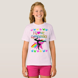 IK HOOR VAN GYMNASTICS RAINBOW GYMNAST GIRL DESIGN T-SHIRT