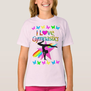 IK HOOR VAN GYMNASTICS RAINBOW GYMNAST GIRL DESIGN T-SHIRT
