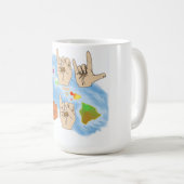 IK HOOR VAN HAWAII-SIGN TAAL BEVERAGE MOK (Voorkant rechts)