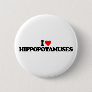 IK HOOR VAN HIPPOPOTAMUSSEN RONDE BUTTON 5,7 CM