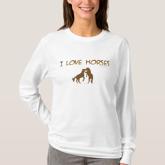 IK HOOR VAN HORSES T-SHIRT (Voorkant)