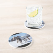 IK HOOR VAN HORSES ZANDSTEEN ONDERZETTER (Zijkant)