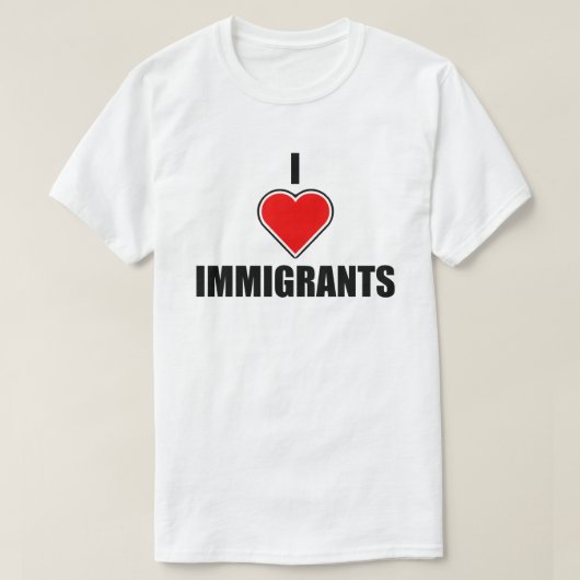 IK HOOR VAN IMMIGRANTEN T-SHIRT (Design voorkant)