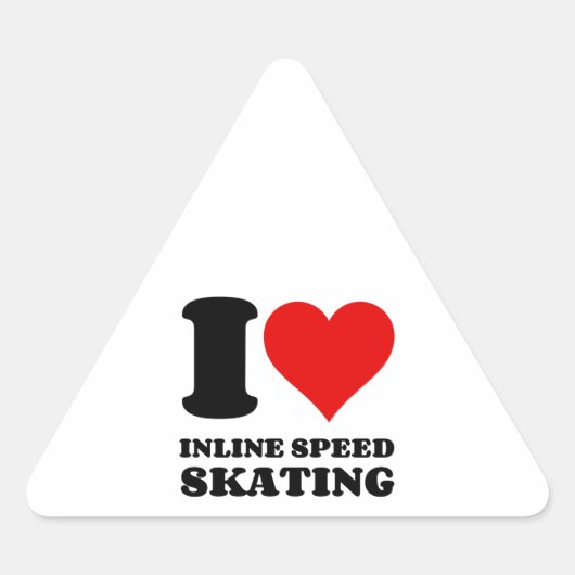 IK HOOR VAN INLINE SNELHEIDSKAART I HART STICKER (Voorkant)