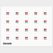 IK HOOR VAN INLINE SNELHEIDSKAART I HART STICKER (Vel)