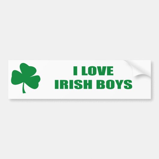 IK HOOR VAN IRISH BOYS BUMPERSTICKER (Voorkant)