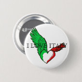 IK HOOR VAN ITALIË Button (Voorkant /achterkant)