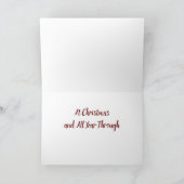 ***IK HOOR VAN JE** EN BIJ JE IN CHRISTMAS FEESTDAGEN KAART (Binnen)