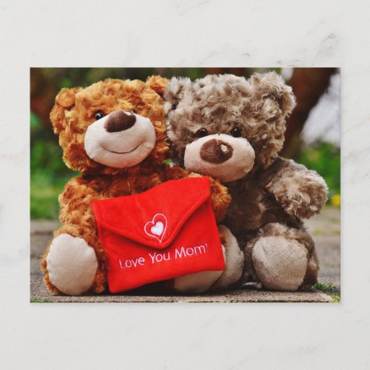 IK HOOR VAN JE MOM - Cute & Cudly Teddy Bears Briefkaart (Voorkant)
