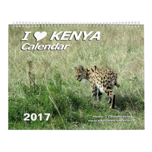 IK HOOR VAN KENIA-kalender (twee pagina's) Kalender (Hoes)