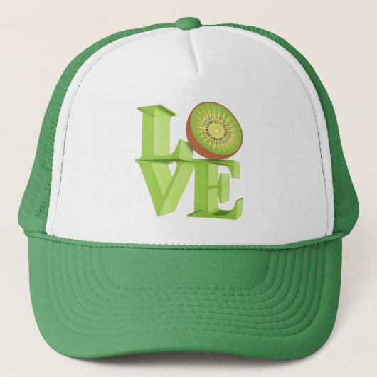 IK HOOR VAN KIWI (Kiwi Fruits/Kiwi Berry) Trucker Pet (Voorkant)