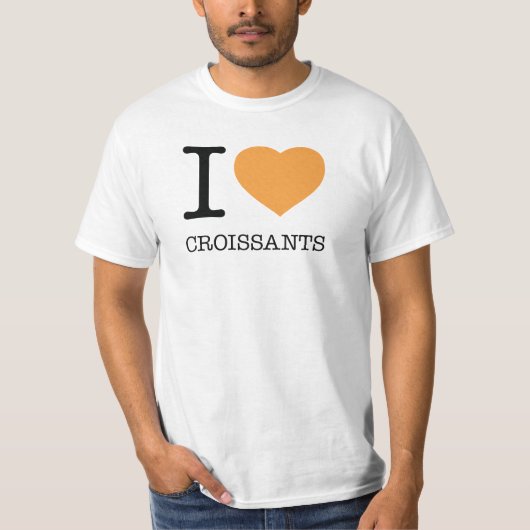 IK HOOR VAN KROISSANTEN T-SHIRT (Voorkant)