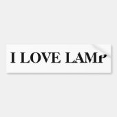 IK HOOR VAN LAMP BUMPERSTICKER (Voorkant)
