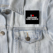 IK HOOR VAN LANDENLIJN DANK VIERKANTE BUTTON 5,1 CM (In situ)