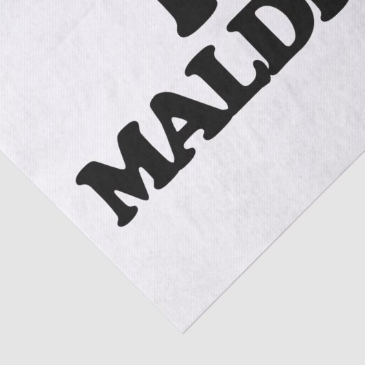 IK HOOR VAN MALDIVES TISSUEPAPIER (Detail)