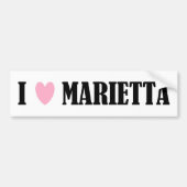 IK HOOR VAN MARIETTA BUMPERSTICKER (Voorkant)