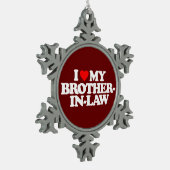 IK HOOR VAN MIJN BROEDERIN-WET TIN SNEEUWVLOK ORNAMENT (Links)