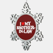 IK HOOR VAN MIJN BROEDERIN-WET TIN SNEEUWVLOK ORNAMENT (Rechts)