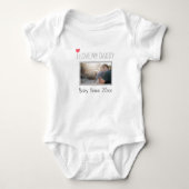 IK HOOR VAN MIJN DADDY BABY BODYSUIT. ROMPER (Voorkant)