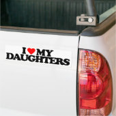 IK HOOR VAN MIJN DOCHTERS BUMPERSTICKER (Op Truck)