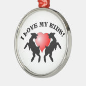 IK HOOR VAN MIJN KINDER CHRISTMAS. METALEN ORNAMENT (Links)