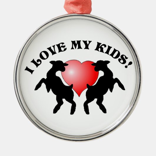 IK HOOR VAN MIJN KINDER CHRISTMAS. METALEN ORNAMENT (Voorkant)