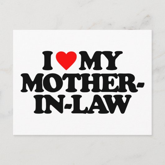 IK HOOR VAN MIJN MOEDER IN DE WET BRIEFKAART (Voorkant)