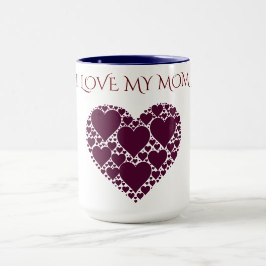 "IK HOOR VAN MIJN MOM" HOORKOFFIE OF TEA MOK. MOK (Midden)