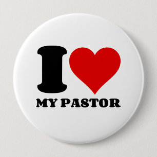 IK HOOR VAN MIJN PASTOR RONDE BUTTON 4,0 CM