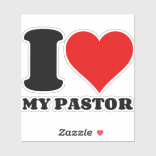 IK HOOR VAN MIJN PASTOR STICKER
