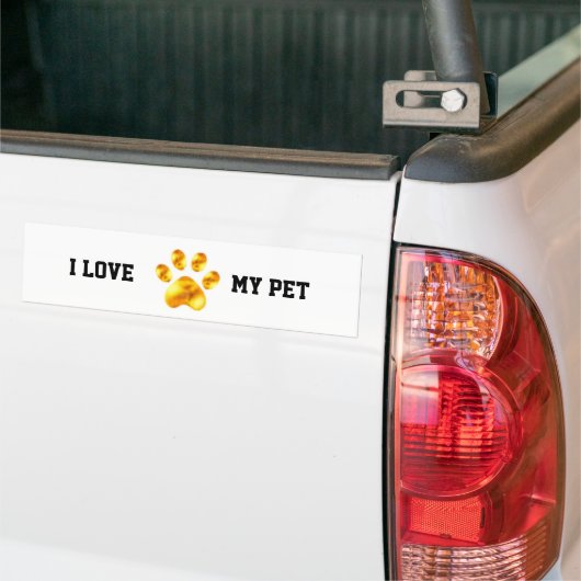 IK HOOR VAN MIJN PET BUMPERSTICKER (Op Truck)