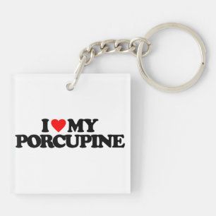 IK HOOR VAN MIJN PORCUPINE SLEUTELHANGER