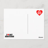 IK HOOR VAN MIJN SISTERS BRIEFKAART (Achterkant)