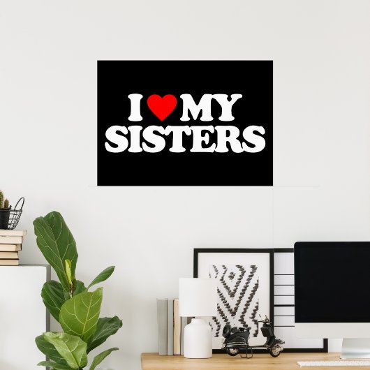 IK HOOR VAN MIJN SISTERS POSTER (Thuiskantoor)