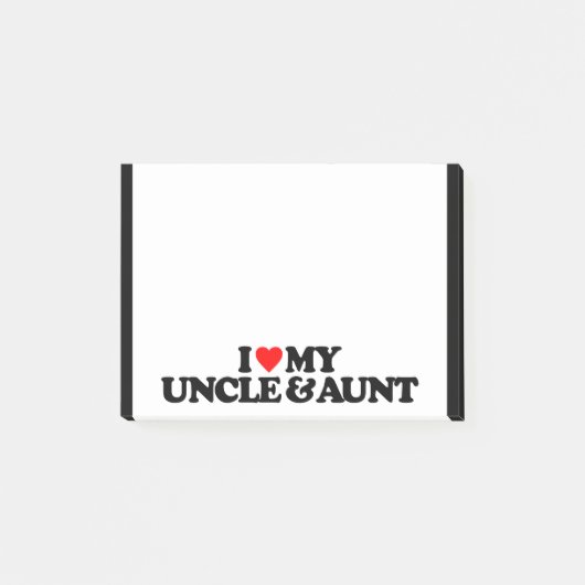 IK HOOR VAN MIJN UNCLE EN BEDRAG POST-IT® NOTES (Voorkant)