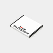 IK HOOR VAN MIJN UNCLE EN BEDRAG POST-IT® NOTES (Schuin)