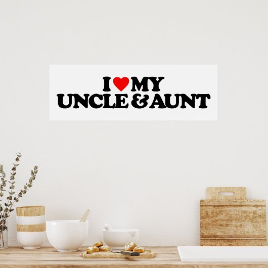 IK HOOR VAN MIJN UNCLE EN BEDRAG POSTER (Keuken)