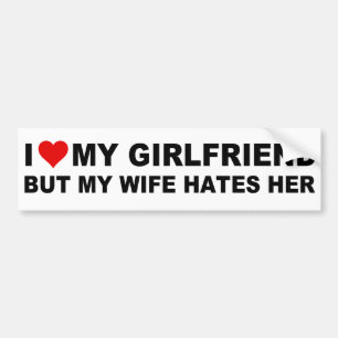 IK HOOR VAN MIJN VRIENDIN, MAAR... BUMPERSTICKER