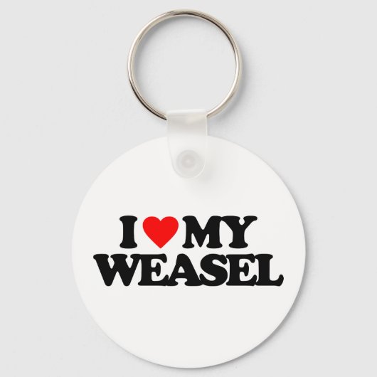 IK HOOR VAN MIJN WEASEL SLEUTELHANGER (Voorkant)