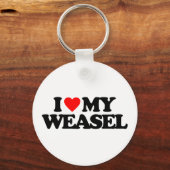 IK HOOR VAN MIJN WEASEL SLEUTELHANGER (Voorkant)
