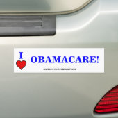 IK HOOR VAN OBAMACARE BUMPERSTICKER (Op auto)