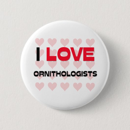 IK HOOR VAN ORNITHOLOGISTEN RONDE BUTTON 5,7 CM (Voorkant)