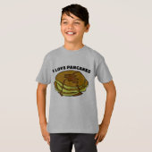 IK HOOR VAN PANCAKES Kinder T-Shirts (Voorkant volledig)