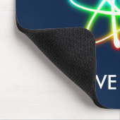 IK HOOR VAN PHYSICS - donkerblauwe mousepad Muismat (Hoek)