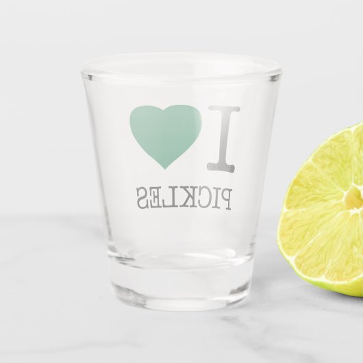IK HOOR VAN PICKLES SHOT GLAS (Achterkant)