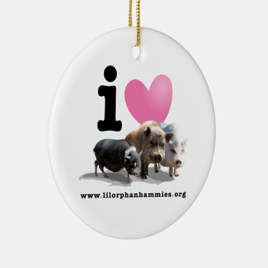 IK HOOR VAN PIGS Holiday Ornament (Rechts)